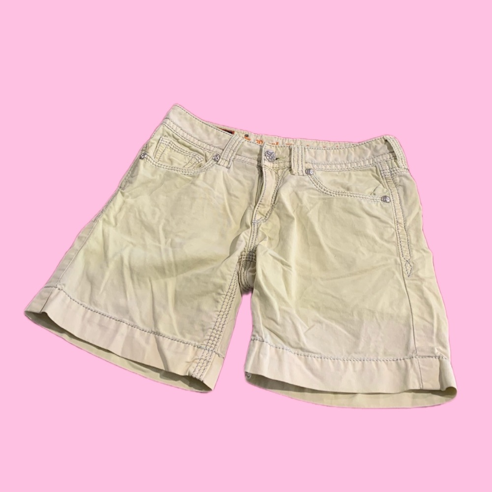 Y2K  ROCK REVIVAL — Shorts, Size 26 (Waist), Color: Classic Stone (Yellow